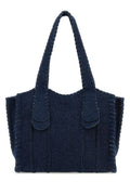 Chloe Woman Dark Blue Denim Medium Mony Shopping Bag