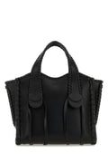 Chloe Woman Black Leather Small Mony Handbag