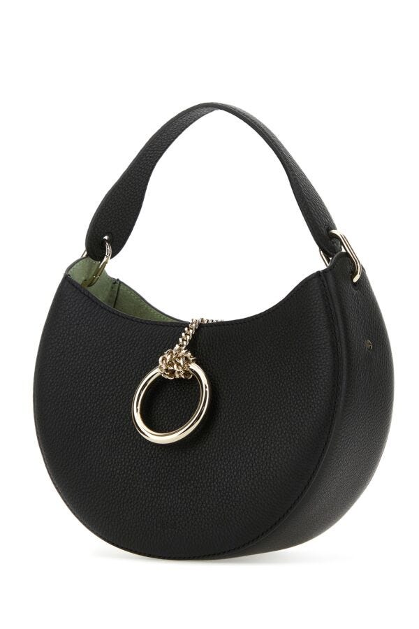 Chloe Woman Black Leather Small Arlene Handbag