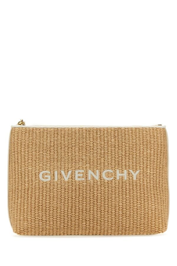 Givenchy Woman Raffia Clutch