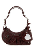 Balenciaga Woman Grape Leather Le Cagole Xs Shoulder Bag