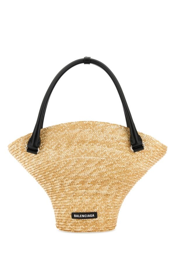 Balenciaga Woman Straw Medium Beach Handbag