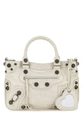 Balenciaga Woman Chalk Nappa Leather Neo Cagole Tote M Handbag