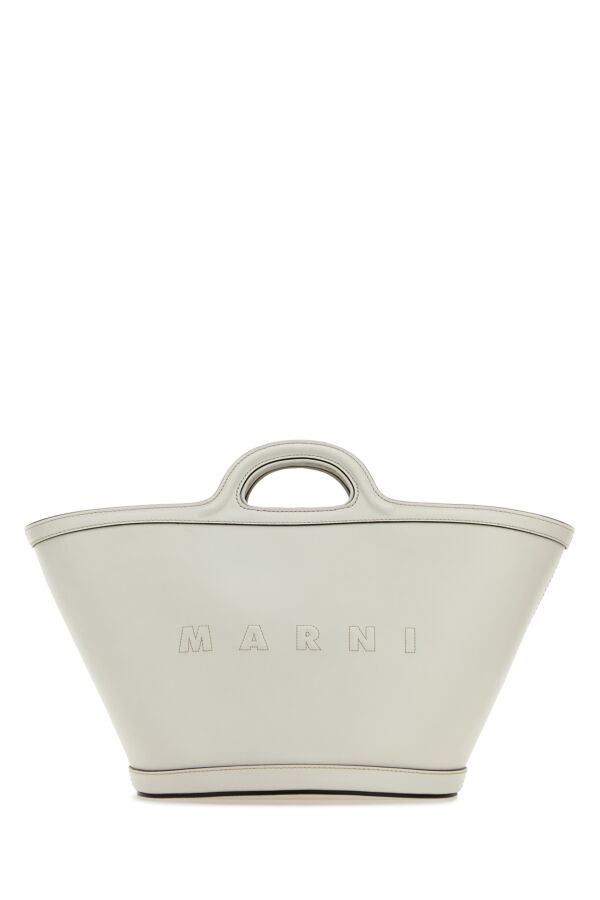 Marni Woman White Leather Small Tropicalia Handbag