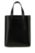 Marni Woman Black Leather Mini Museo Handbag
