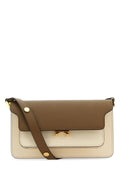 Marni Woman Two-Tone Leather Mini Trunk Soft Shoulder Bag