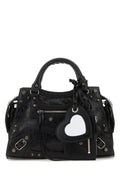 Balenciaga Woman Black Nappa Leather Neo Cagole Xs Handbag