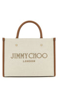 Jimmy Choo Woman Sand Canvas Avenue S Handbag