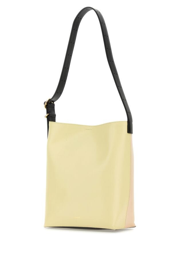 Jil Sander Woman Multicolor Leather Cannolo Shoulder Bag