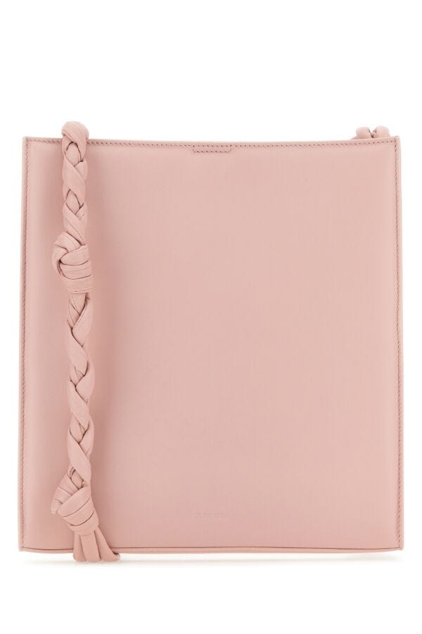 Jil Sander Woman Pink Leather Tangle Shoulder Bag