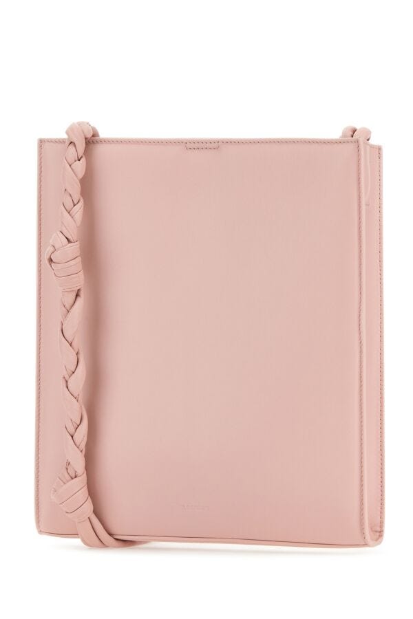 Jil Sander Woman Pink Leather Tangle Shoulder Bag