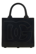 Dolce & Gabbana Woman Black Leather Mini Dg Daily Shopping Bag