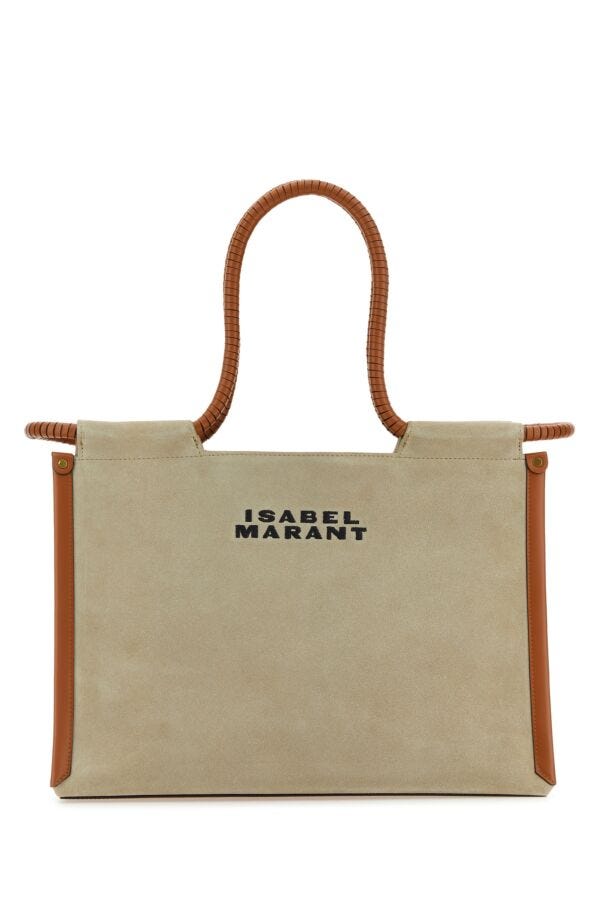 Isabel Marant Woman Sand Canvas Toledo Shopping Bag