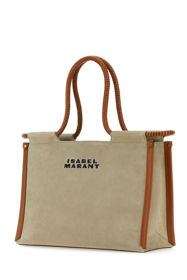 Isabel Marant Woman Sand Canvas Toledo Shopping Bag