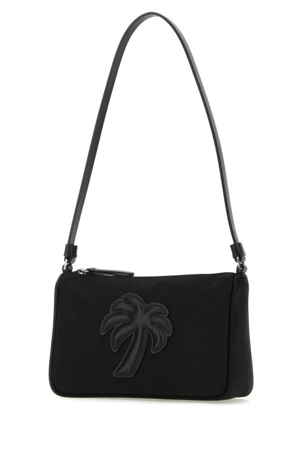 Palm Angels Woman Black Nylon Shoulder Bag