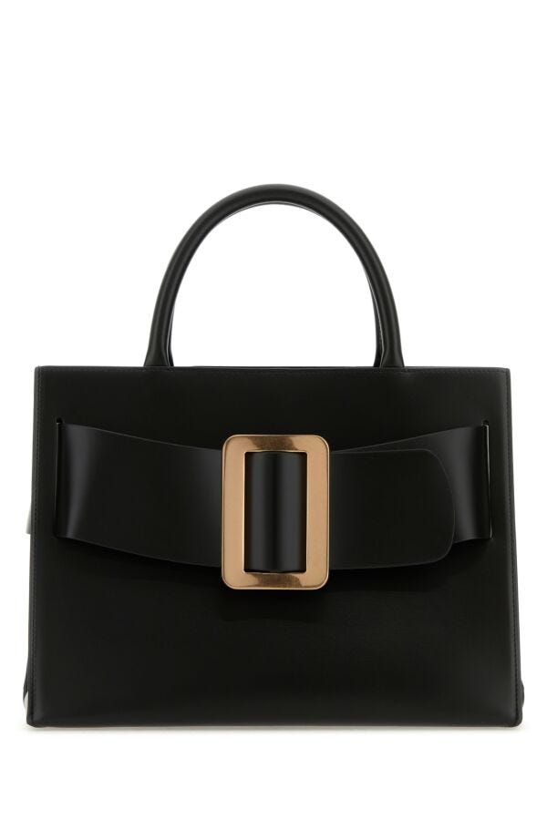 Boyy Woman Black Leather Bobby 32 Shopping Bag