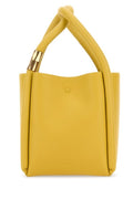 Boyy Woman Mustard Leather Lotus 12 Handbag