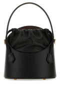Etro Woman Black Leather Saturno Bucket Bag