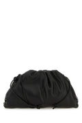 Bottega Veneta Woman Black Nappa Leather Mini Pouch Clutch
