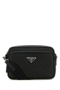 Prada Man Black Leather Crossbody Bag