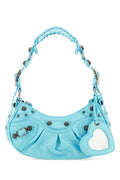 Balenciaga Woman Light Blue Nappa Leather Le Cagole Xs Shoulder Bag