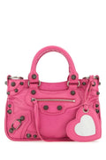 Balenciaga Woman Fucsia Leather Neo Cagole Tote S Handbag
