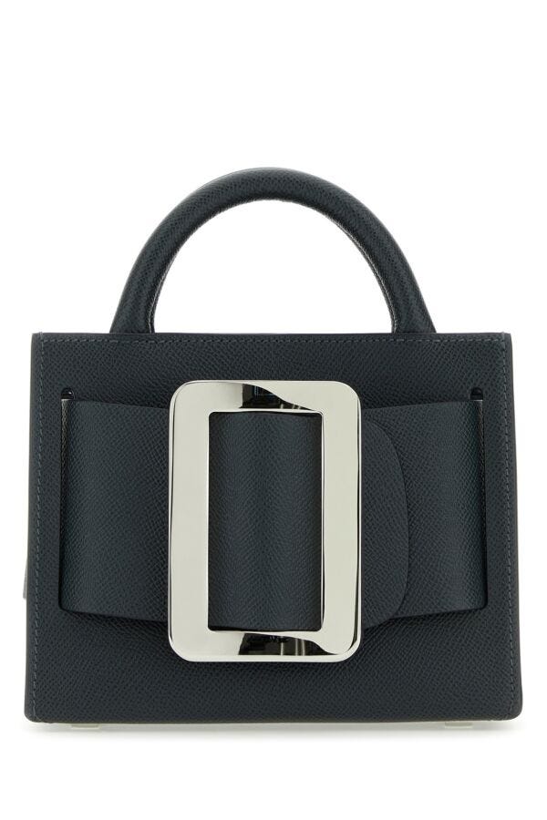 Boyy Woman Midnight Blue Leather Bobby 18 Handbag