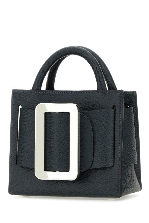 Boyy Woman Midnight Blue Leather Bobby 18 Handbag