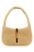 Saint Laurent Woman Beige Shearling Mini Le 5 ÃƒÆ’Ã†â€™Ãƒâ€šÃ‚Â  7 Handbag