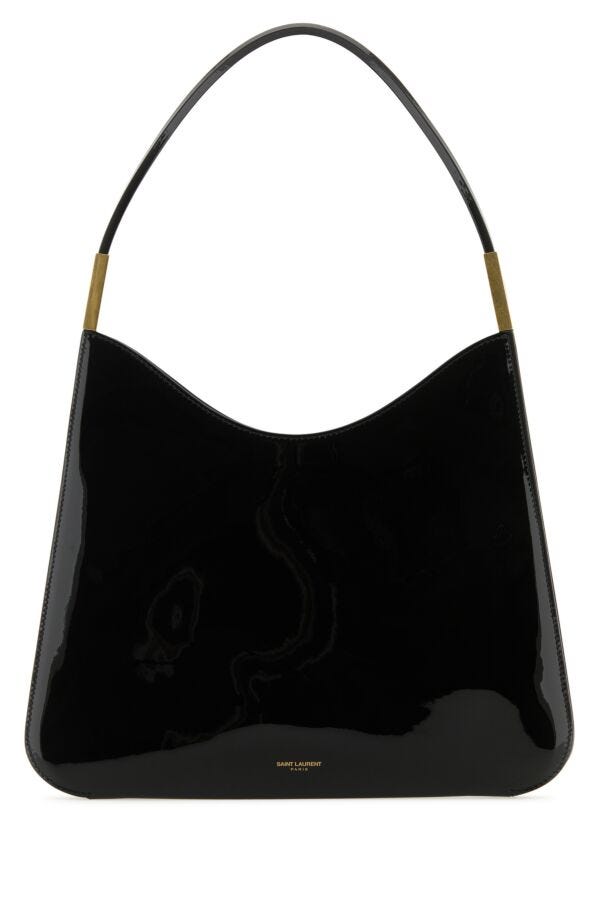 Saint Laurent Woman Black Leather Bo Sadie Shoulder Bag