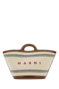 Marni Woman Ivory Canvas Tropicalia Handbag