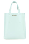 Marni Woman Light Blue Leather Mini Museo Handbag