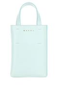 Marni Woman Light Blue Leather Nano Museo Handbag