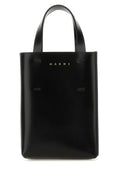 Marni Woman Black Leather Nano Museo Handbag