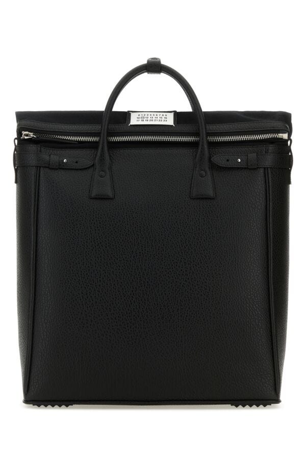 Maison Margiela Man Black Leather 5A Handbag