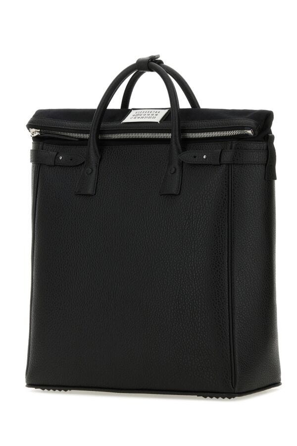 Maison Margiela Man Black Leather 5A Handbag