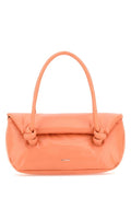 Jil Sander Woman Peach Pink Leather Small Knot Handle Handbag