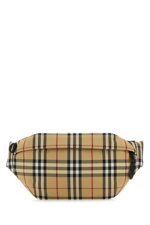Burberry Man Embroidered Nylon Sonny Belt Bag