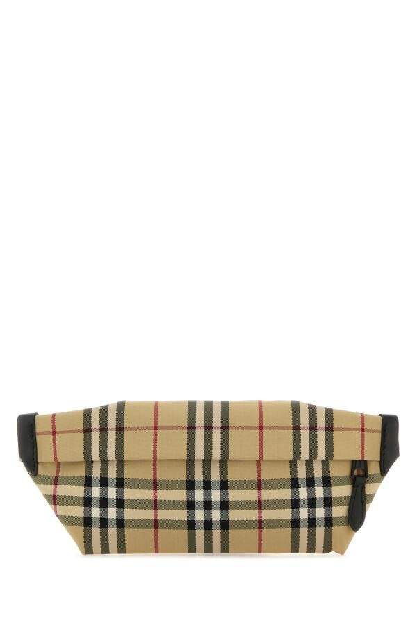 Burberry Man Embroidered Nylon Belt Bag