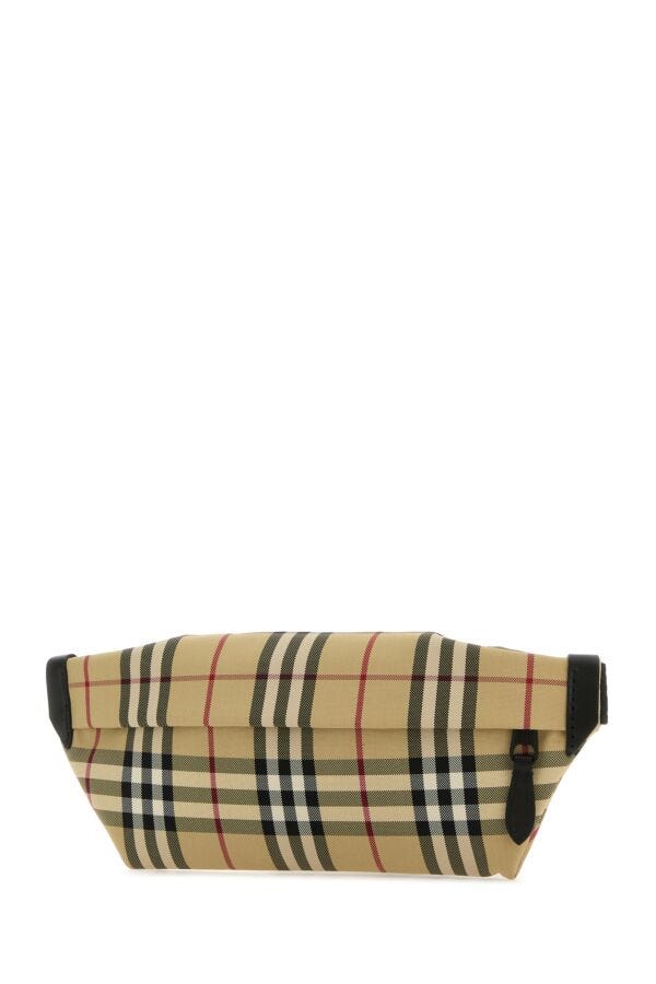 Burberry Man Embroidered Nylon Belt Bag