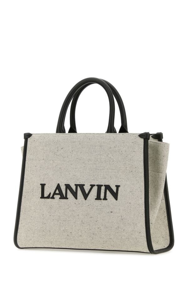 Lanvin Woman Two-Tone Canvas Small In & Out Shopping Bag