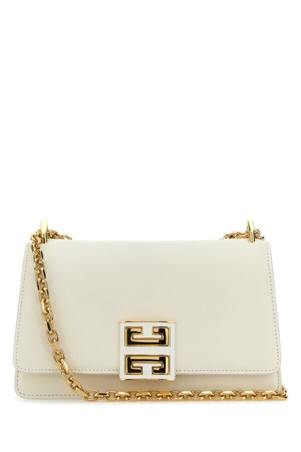 Givenchy Woman Ivory Leather Small 4G Shoulder Bag