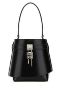 Givenchy Woman Black Leather Shark Lock Bucket Bag