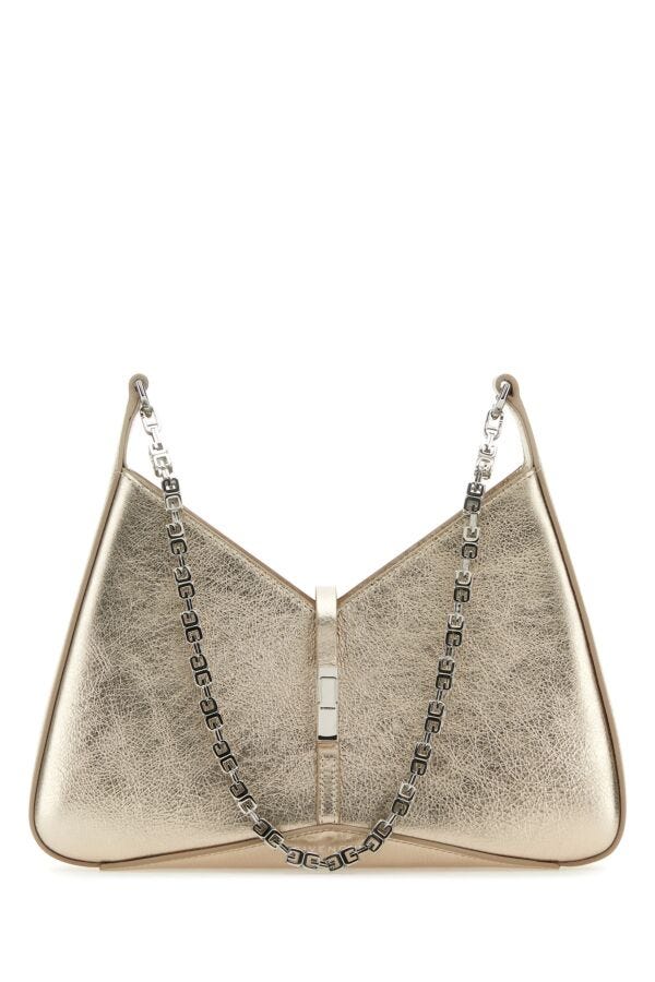 Givenchy Woman Golden Rose Leather Small Cut-Out Shoulder Bag