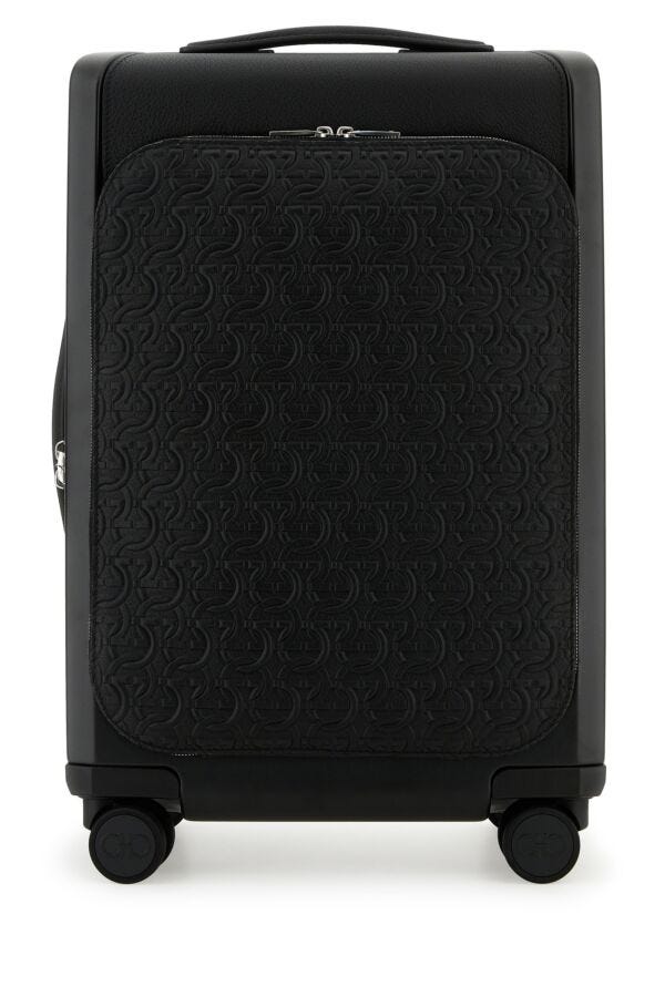 Salvatore Ferragamo Man Black Polycarbonate Trolley