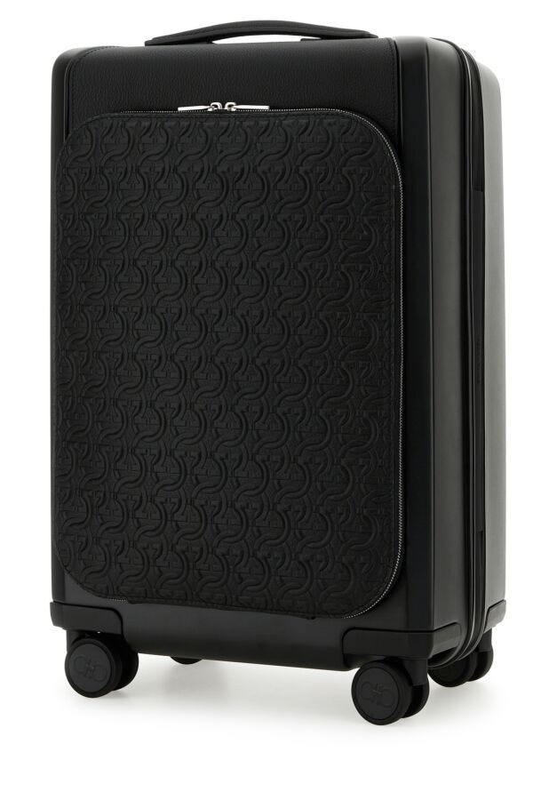 Salvatore Ferragamo Man Black Polycarbonate Trolley