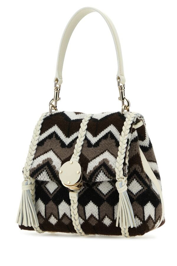 Chloe Woman Embroidered Wool Small Penelope Handbag