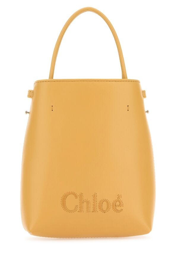 Chloe Woman Peach Leather Micro Chloe Sense Handbag