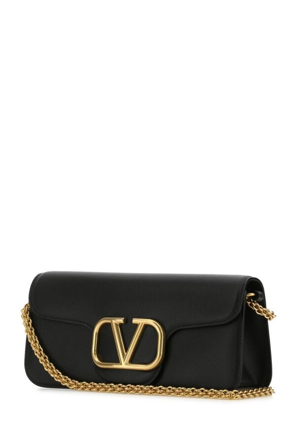Valentino Garavani Woman Black Leather LocÃƒÆ’Ã‚Â£Ãƒâ€šÃ‚Â² Handbag