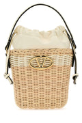 Valentino Garavani Woman Raffia Bucket Bag
